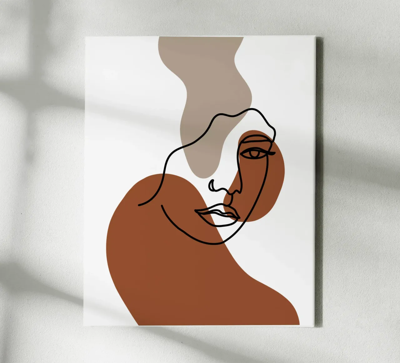 Minimalist women canvas with Floater frame by YSV MINIMALIST