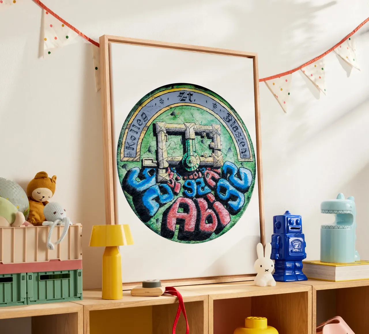 Abilogo 1992 (Original) canvas met Baklijst van Kolleg St. Blasien