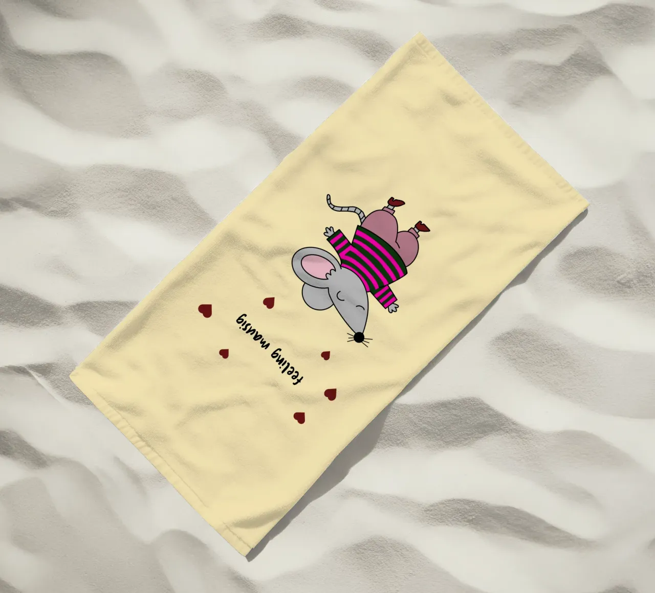 Mausig telo mare da Personalizable Designs