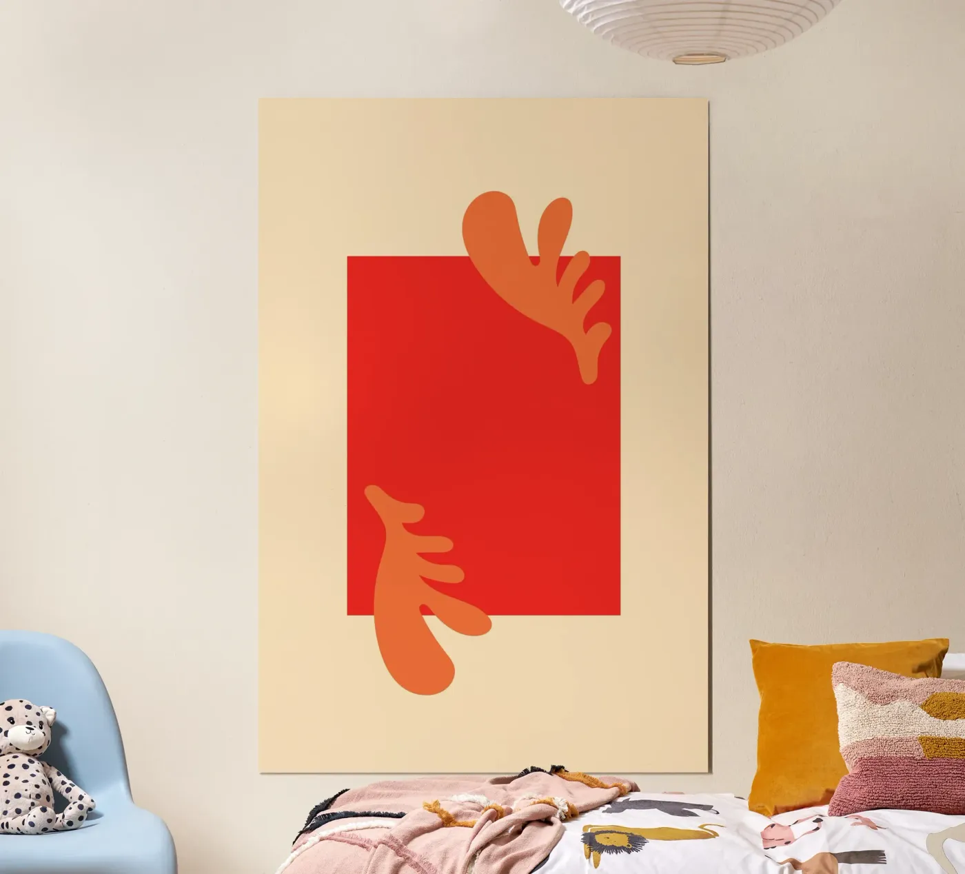 Leaf Classic Warm poster van Studio Fun Boy