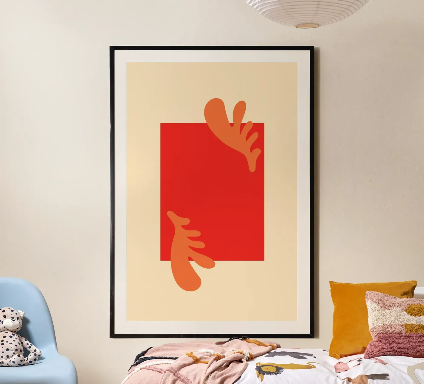 Leaf Classic Warm poster van Studio Fun Boy