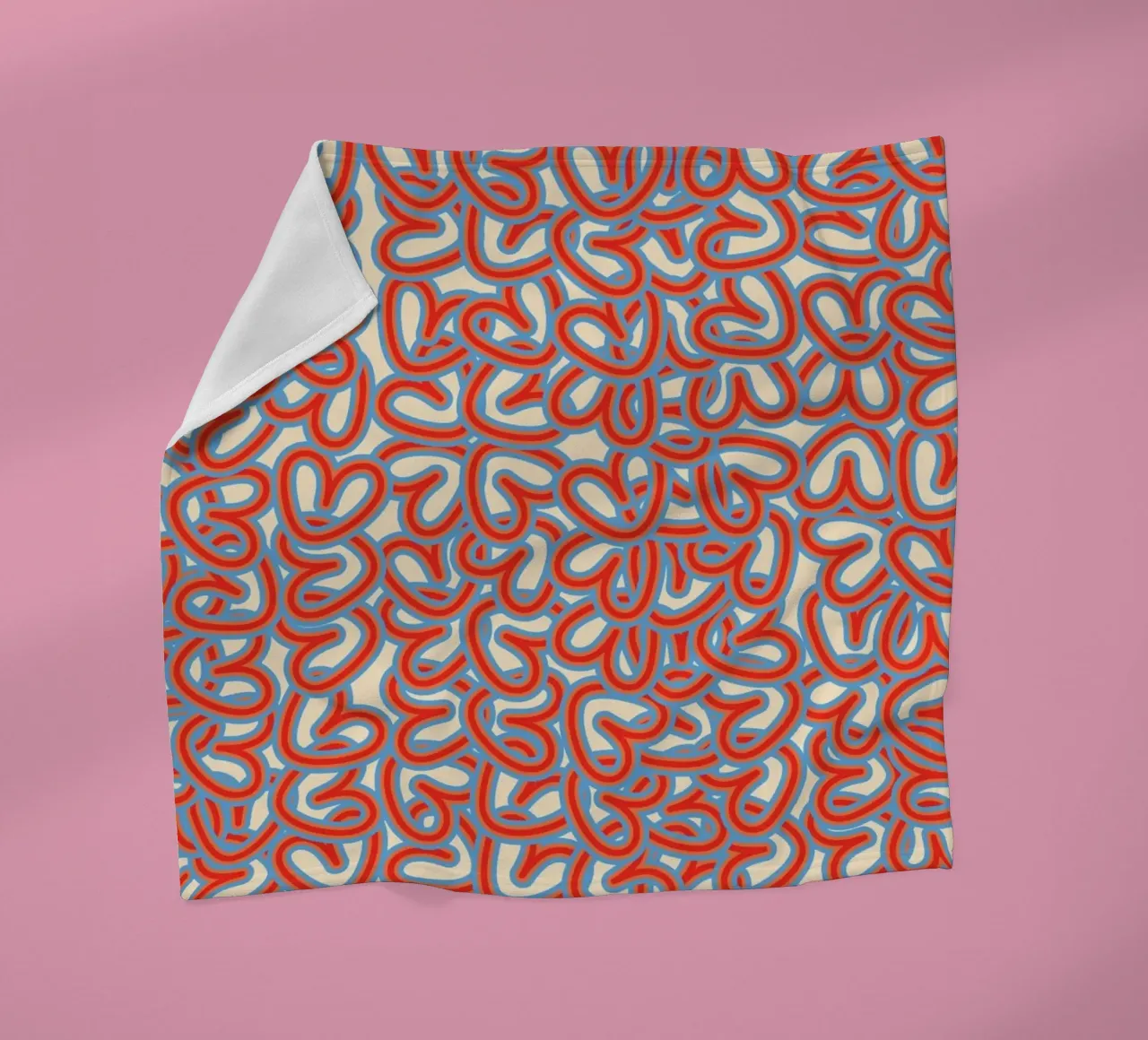 Full Love Stack fleece blanket by Studio Fun Boy