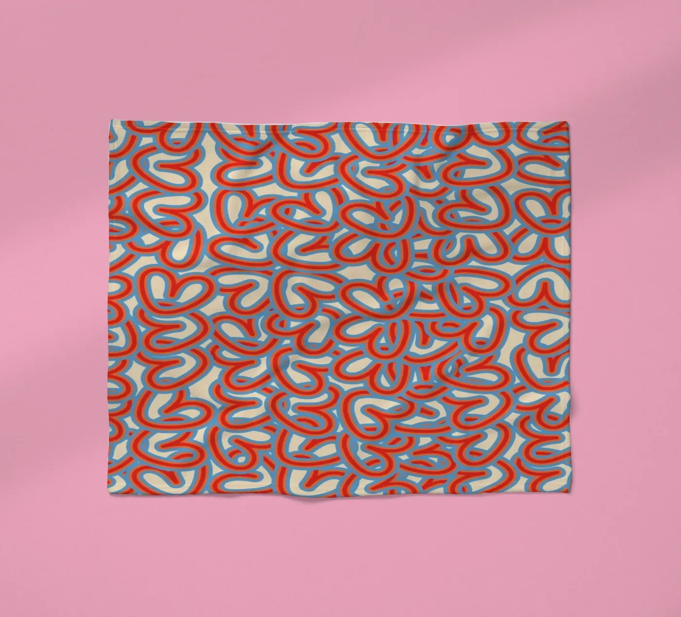 Full Love Stack fleece blanket by Studio Fun Boy