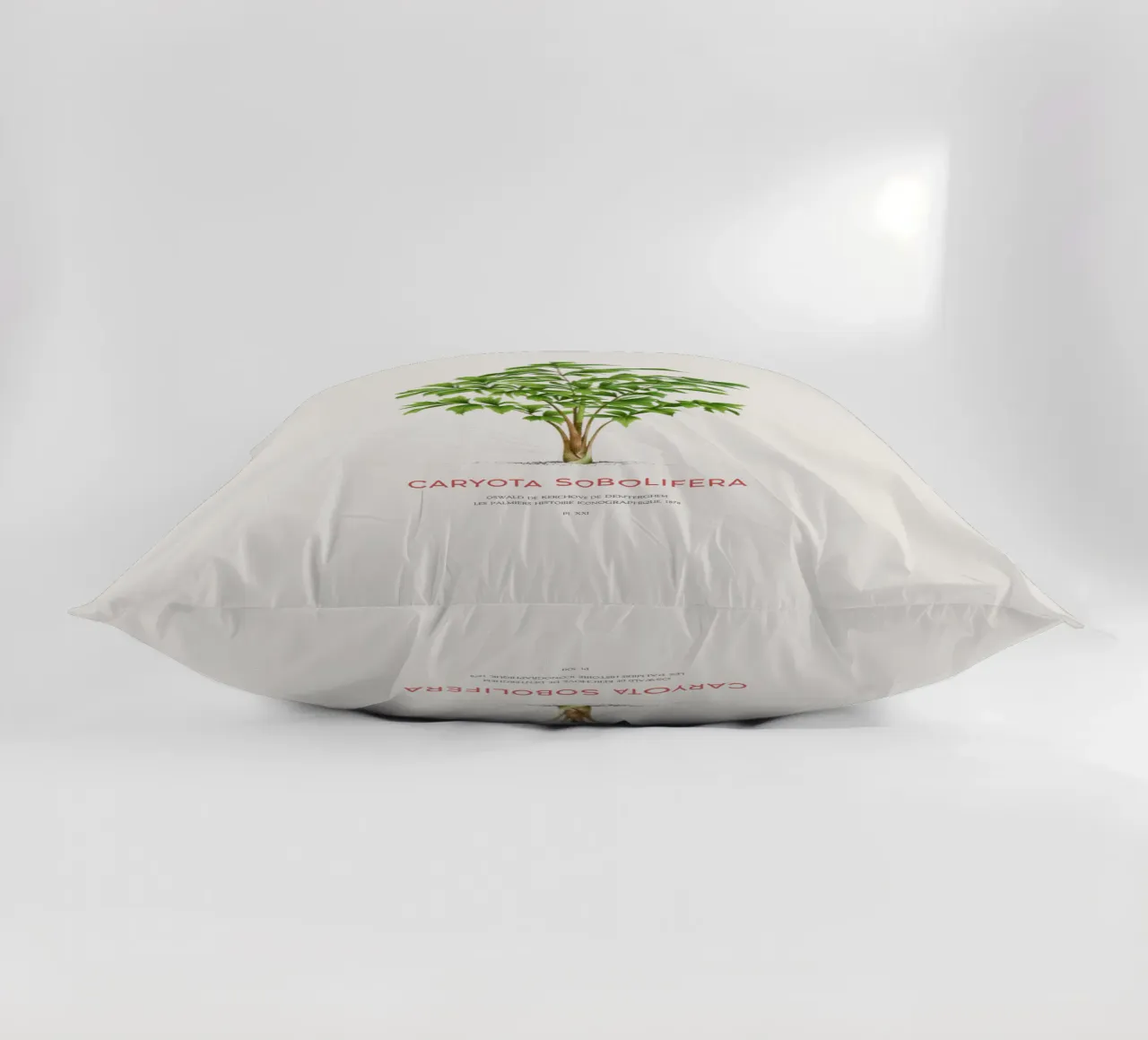 Palma a coda di pesce a grappolo o Caryota Sobolifera cuscino da Vintagrafica