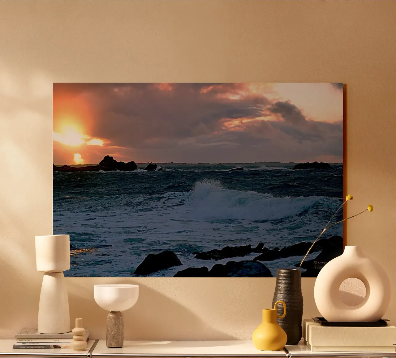 ONDE E TRAMONTO. plexiglass da THIERRY VOBMANN.MY BEST PHOTOS.