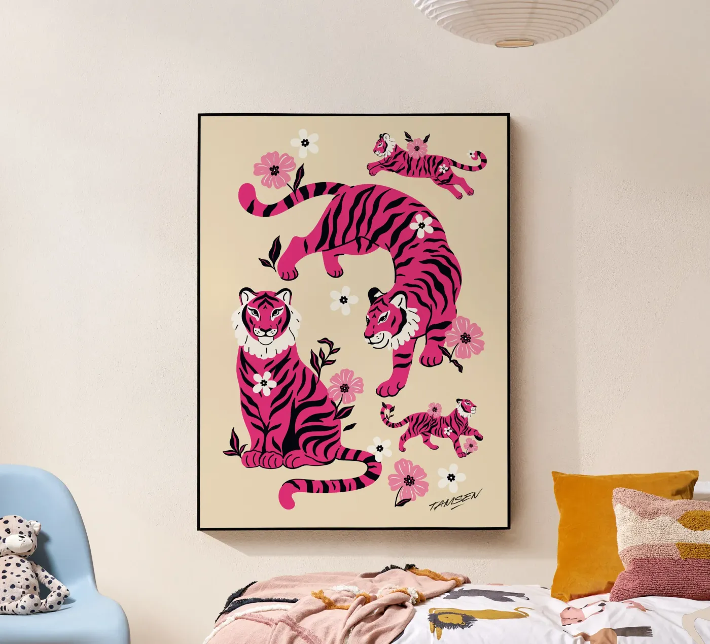 Pink Tigers plexiglass da Tamsen Design