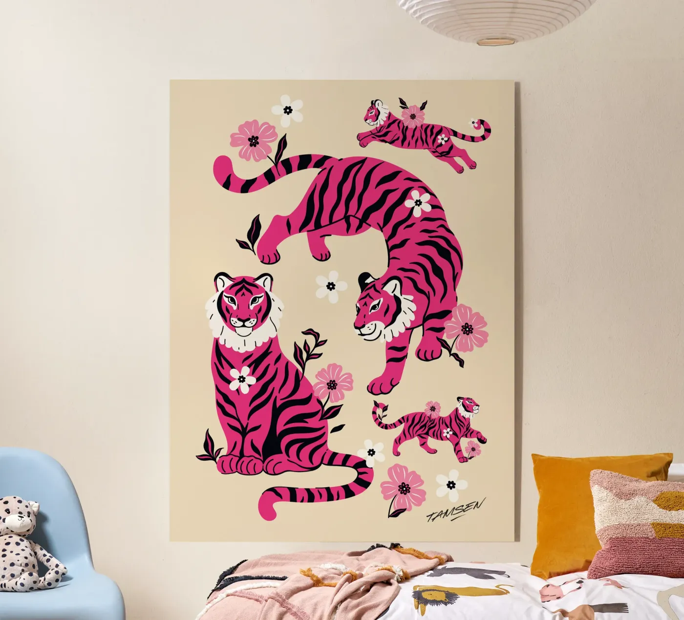 Pink Tigers plexiglass da Tamsen Design