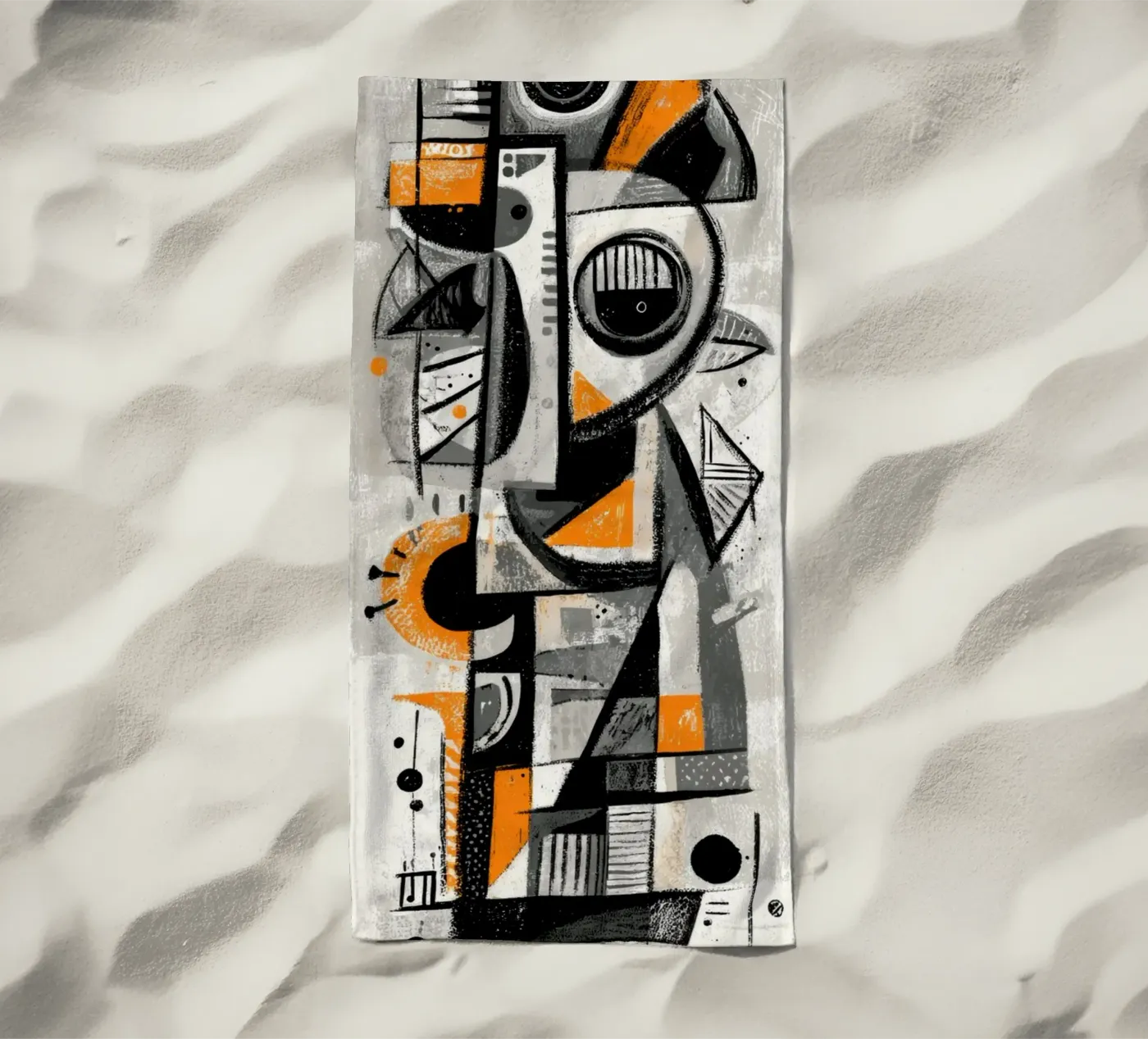 Random I beach towel by Art Unleashed