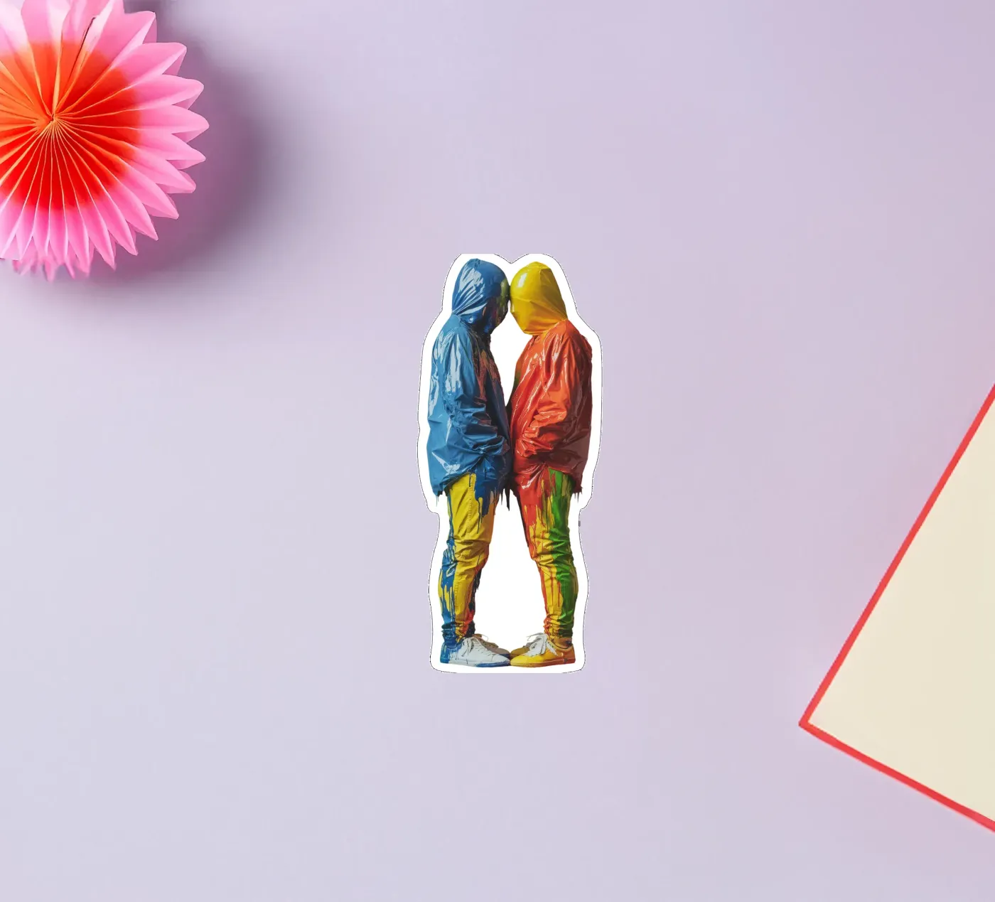 Painted sticker van Art Unleashed