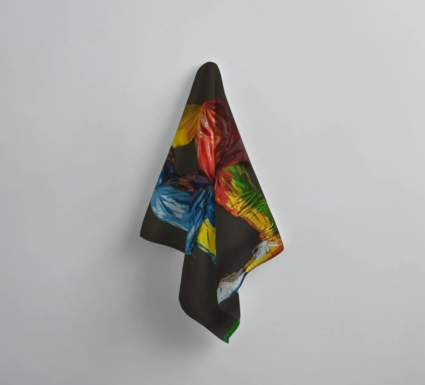 Painted towel by Art Unleashed