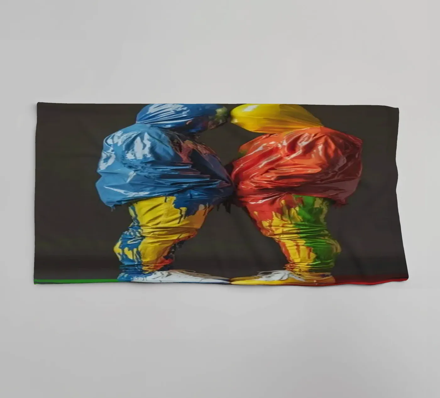 Painted towel by Art Unleashed