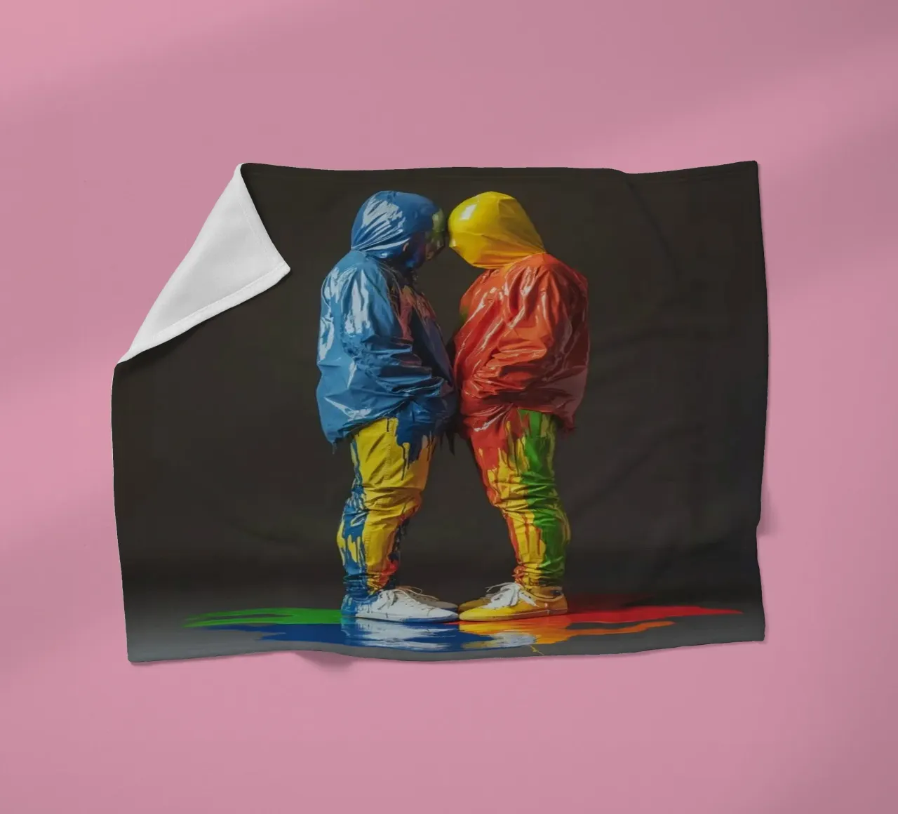 Painted Fleecedecke von Art Unleashed