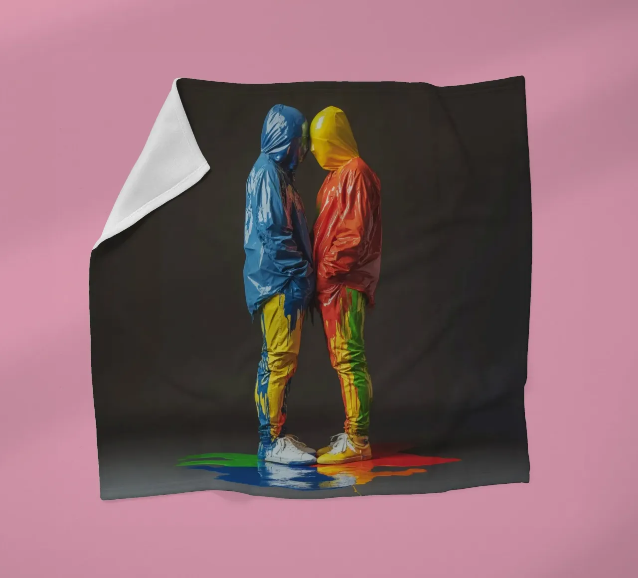 Painted Fleecedecke von Art Unleashed