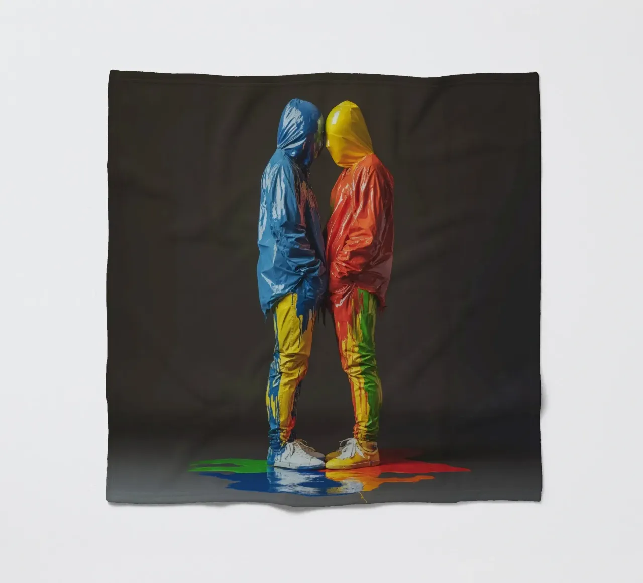 Painted Fleecedecke von Art Unleashed