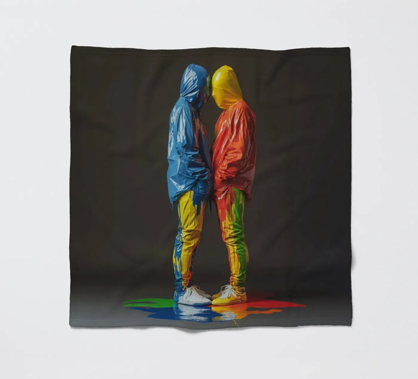 Painted Fleecedecke von Art Unleashed