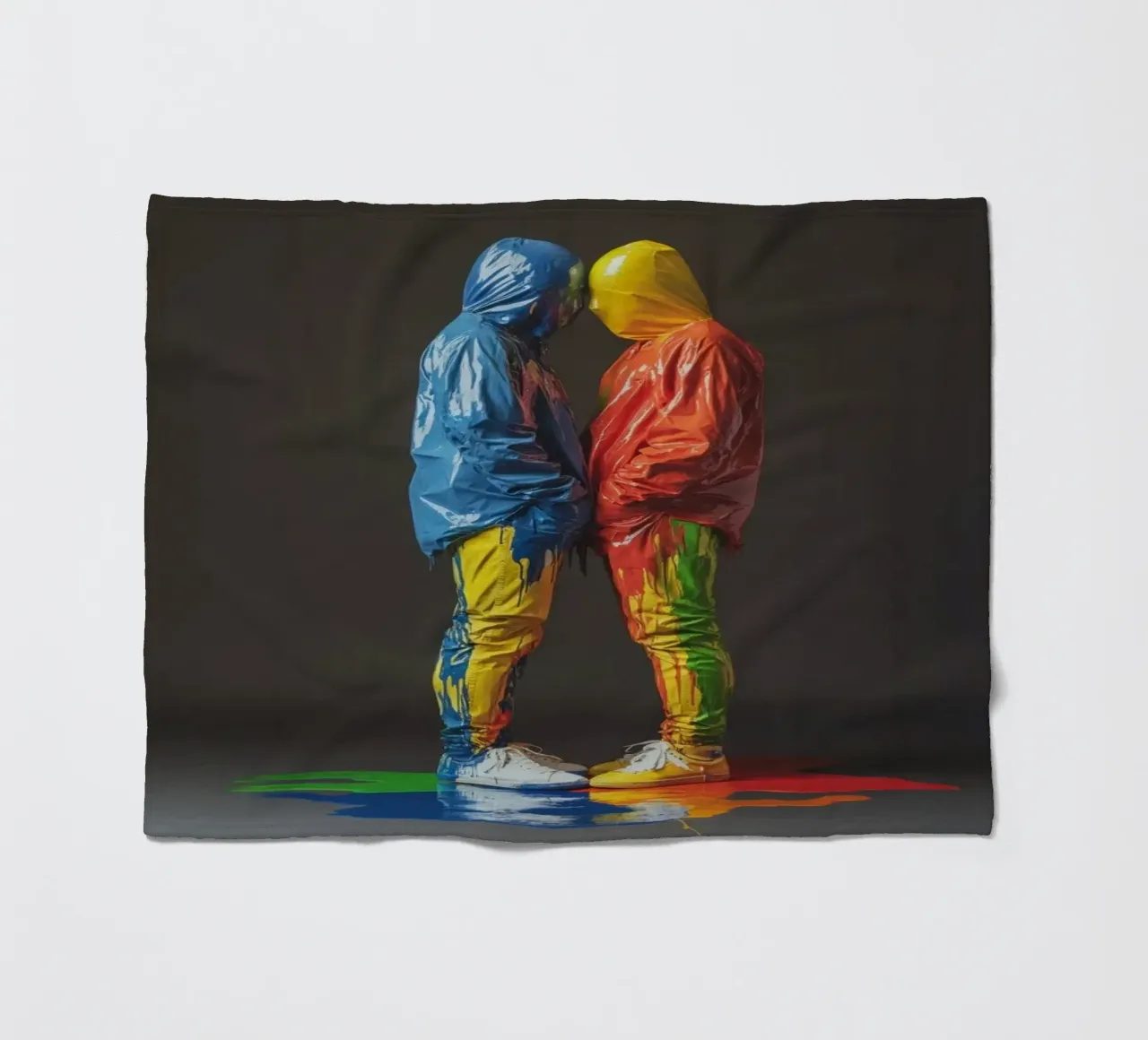 Painted Fleecedecke von Art Unleashed