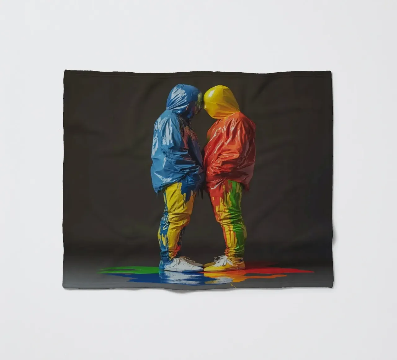 Painted Fleecedecke von Art Unleashed