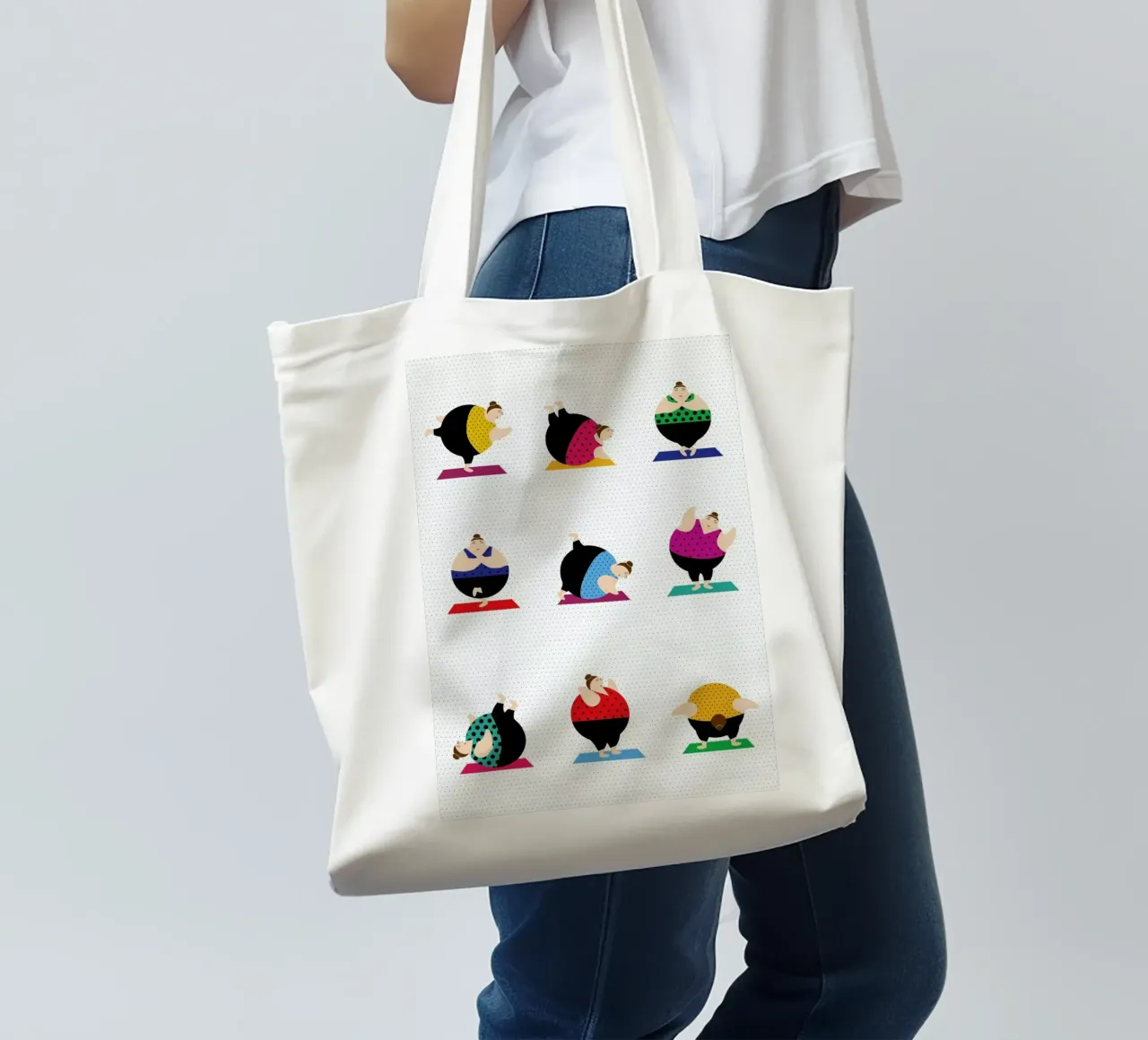 Yoginis Bright 2 tote bag by Maria Kritzas