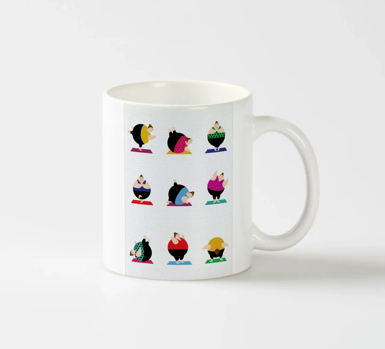 Yoginis Bright 2 taza de cerámica de Maria Kritzas