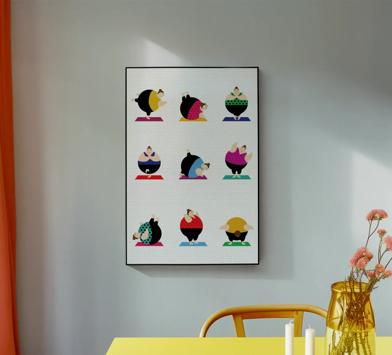 Yoginis Bright 2 plexiglass da Maria Kritzas