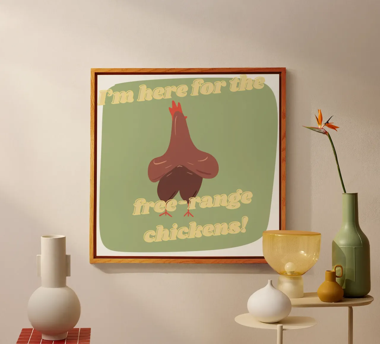 Free range chickens plexiglass da mariescolours