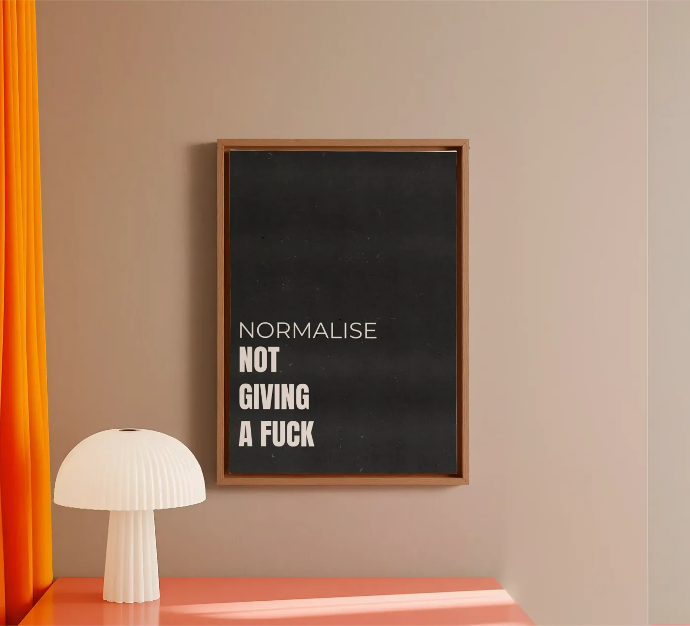 NORMALISE Leinwand von QuoteFrame