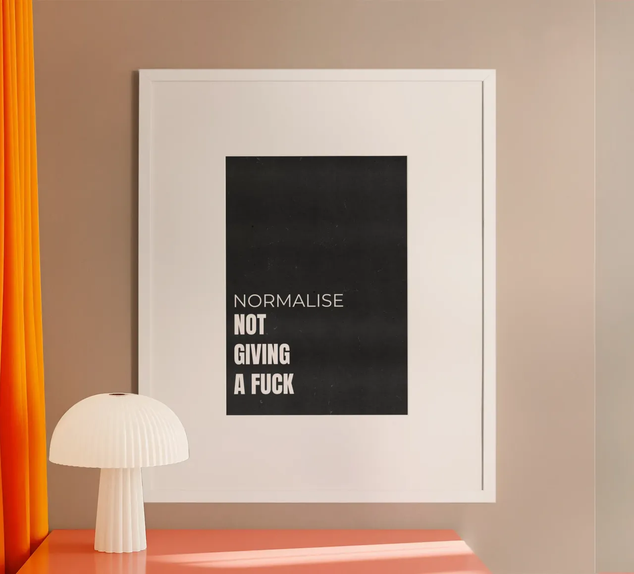 NORMALISE poster by QuoteFrame