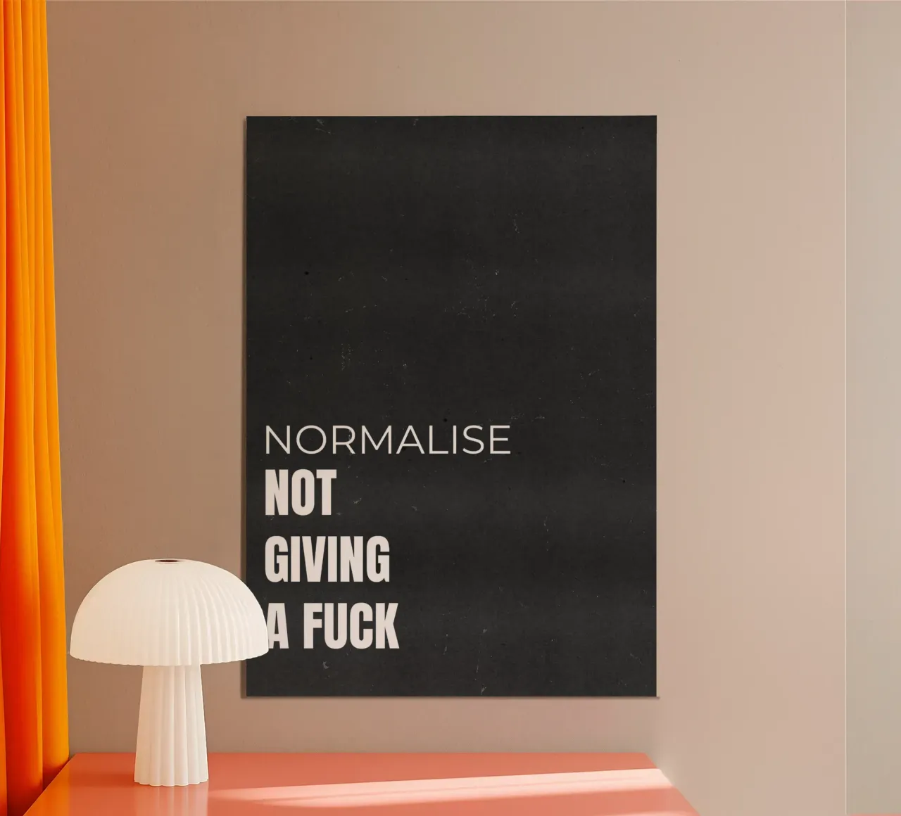 NORMALISE poster van QuoteFrame