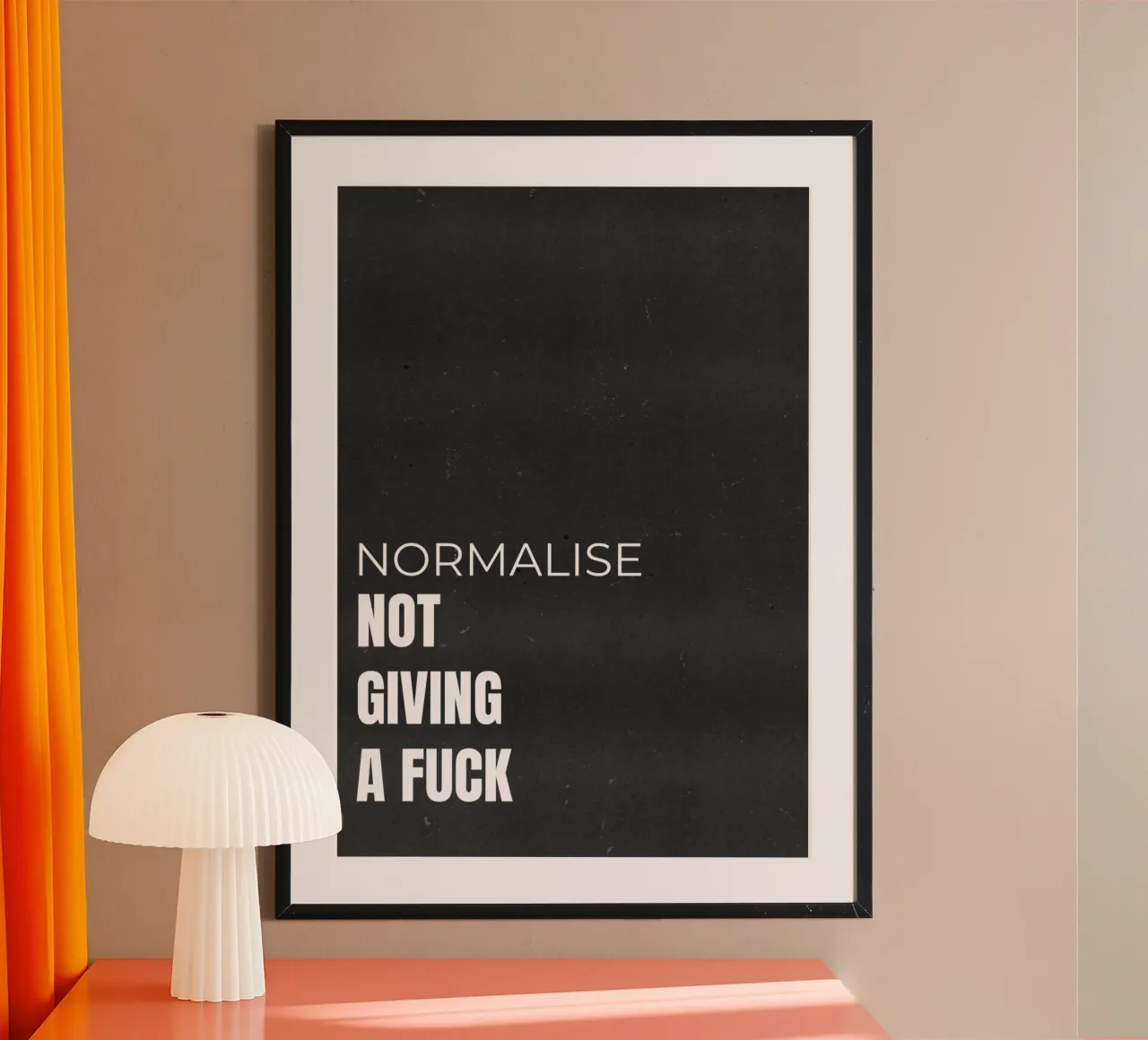 NORMALISE poster by QuoteFrame