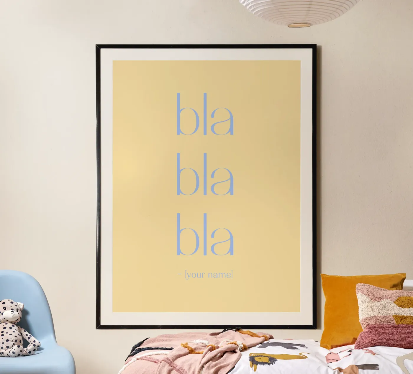 bla bla bla poster da Personalizable Designs