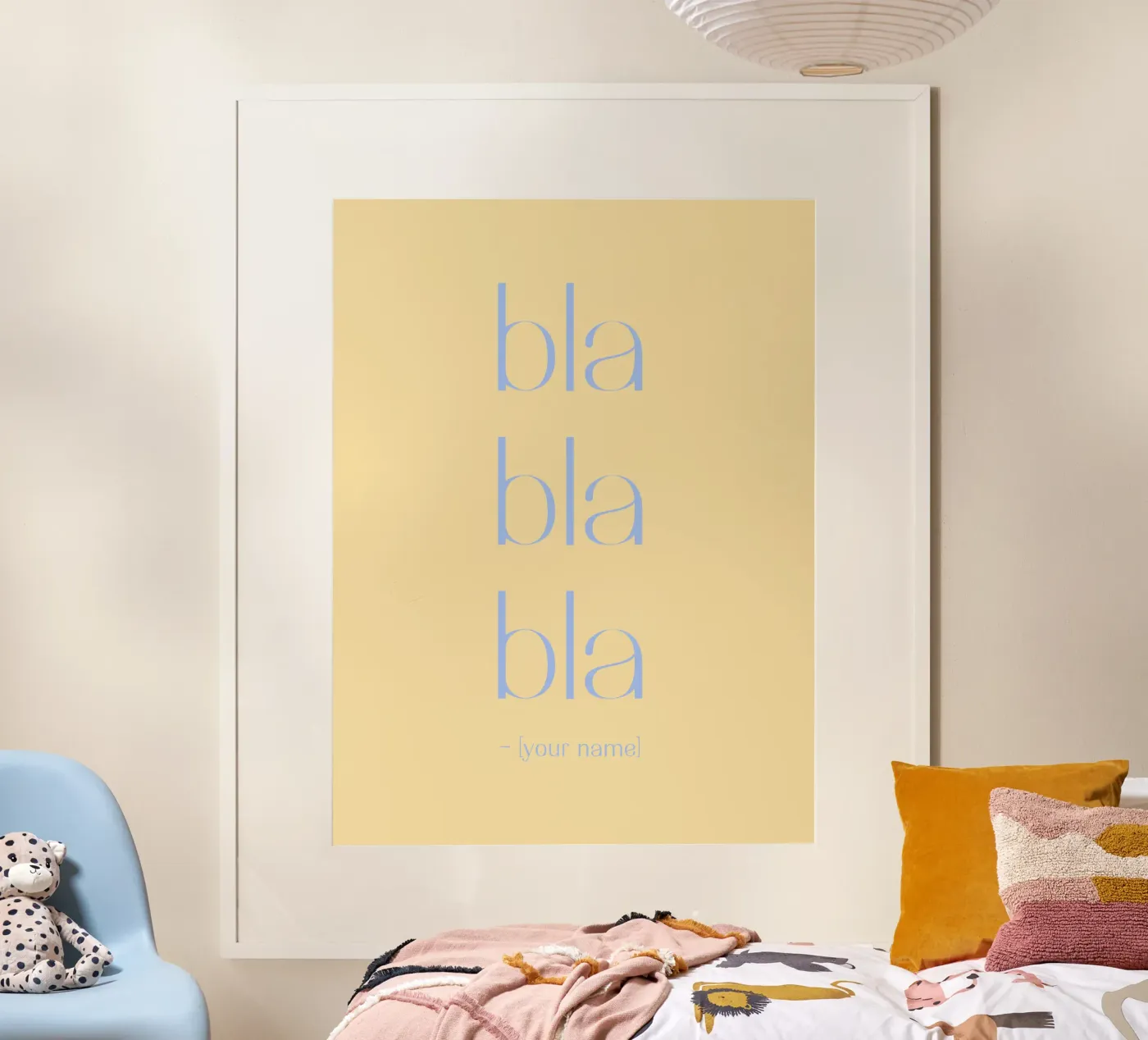 bla bla bla poster da Personalizable Designs