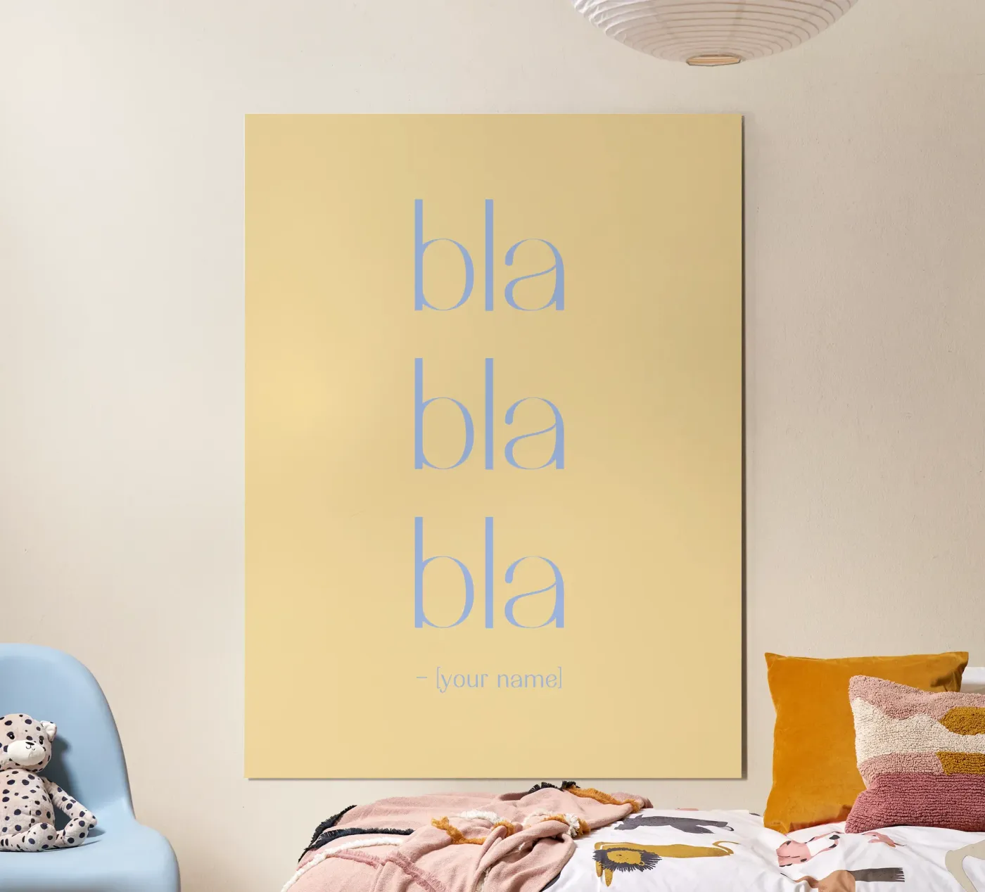 bla bla bla poster da Personalizable Designs