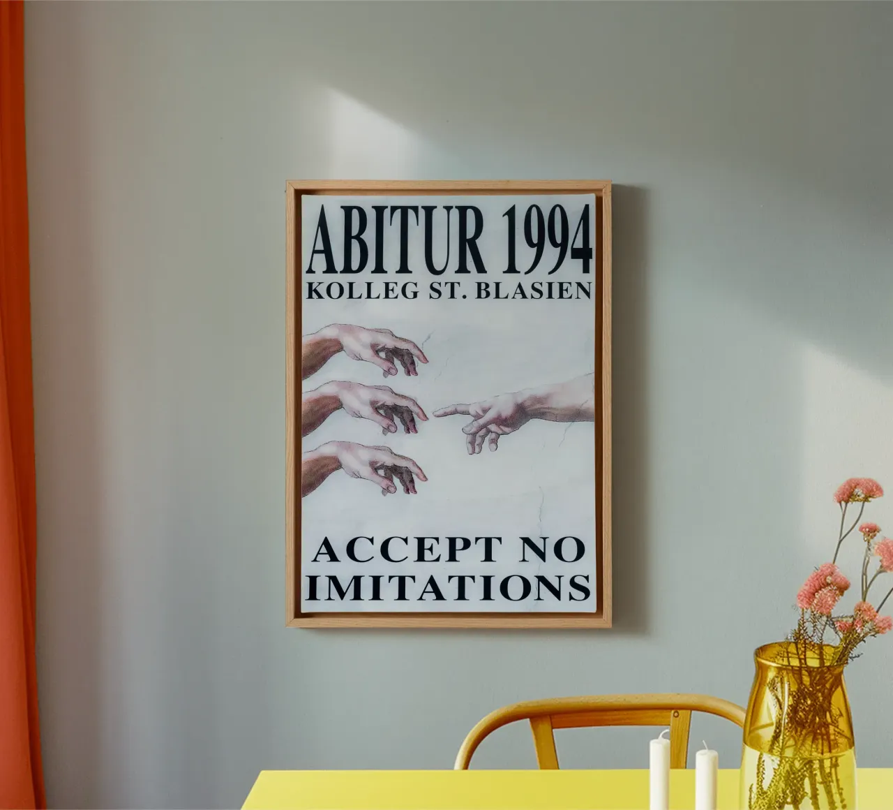 Abilogo 1994 (Original) canvas met Baklijst van Kolleg St. Blasien