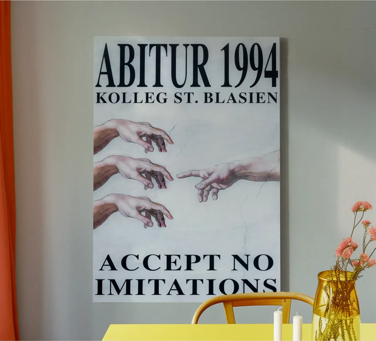 Abilogo 1994 (Original) canvas met Baklijst van Kolleg St. Blasien