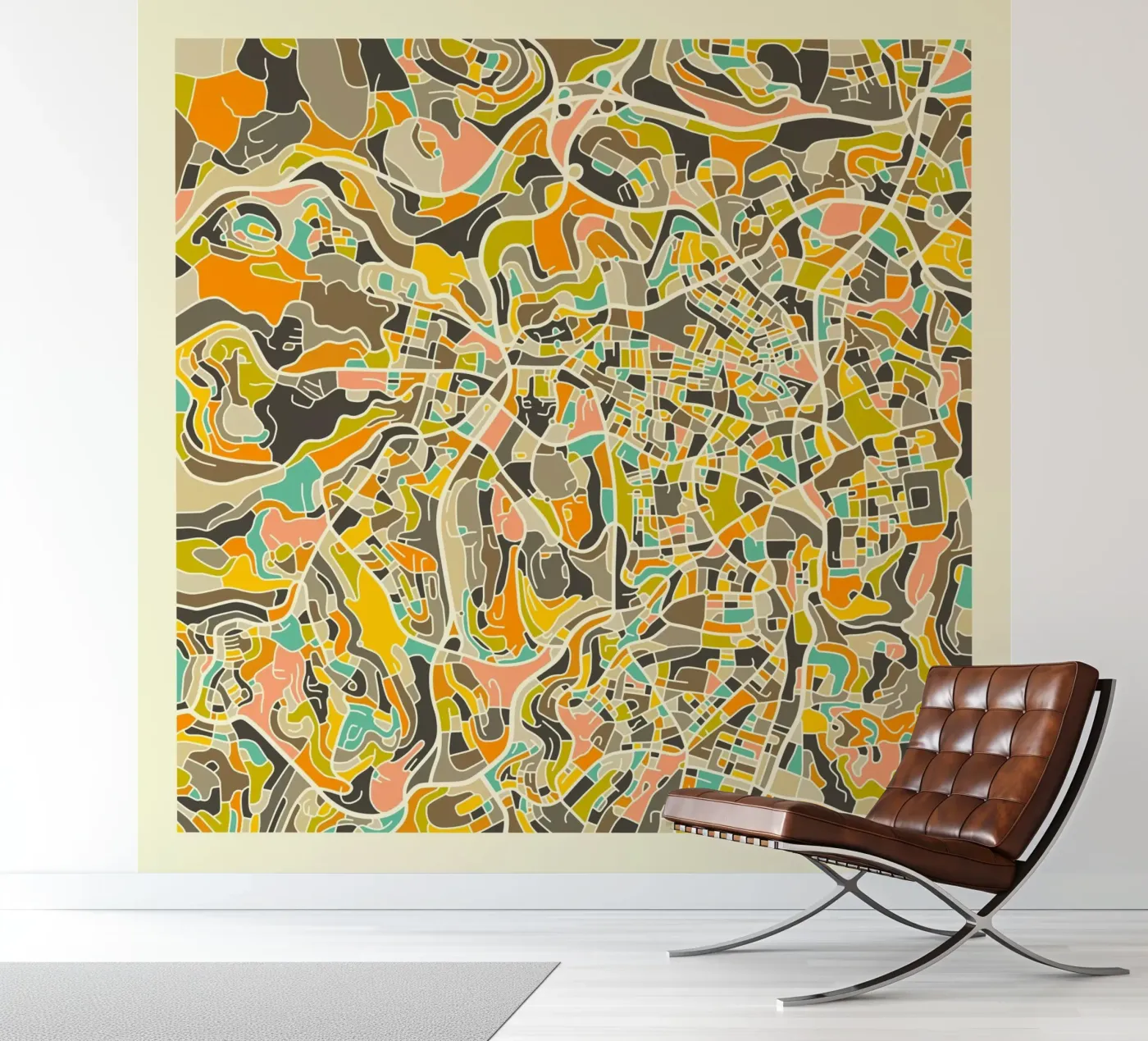 Jerusalem Map photo wallpaper by Jazzberry Blue