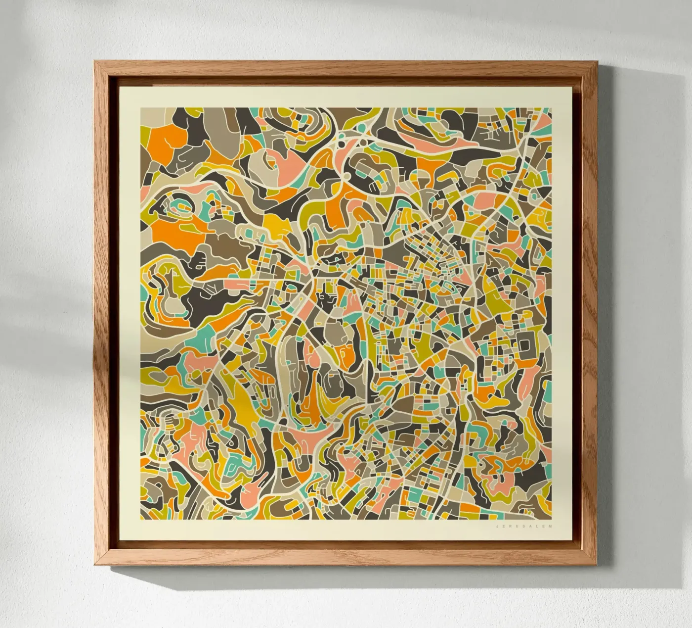 Jeruzalem Kaart forex-plaat van Jazzberry Blue