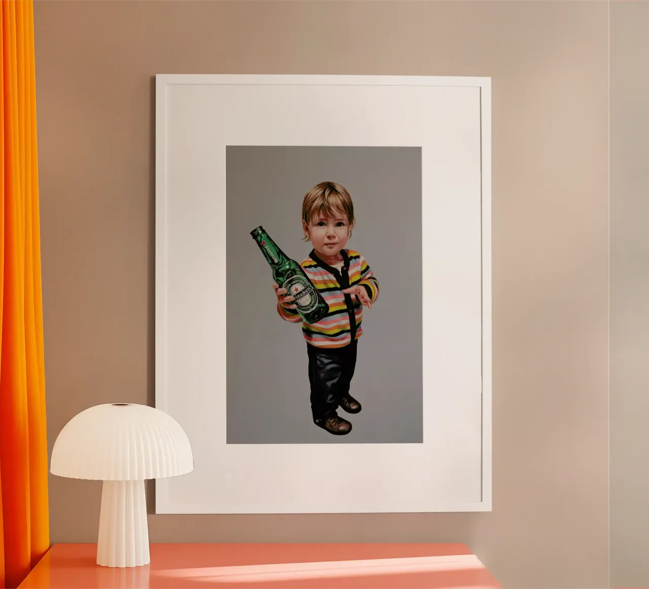 Bière Enfant Juliette poster con telaio in alluminio da Jérôme Romain