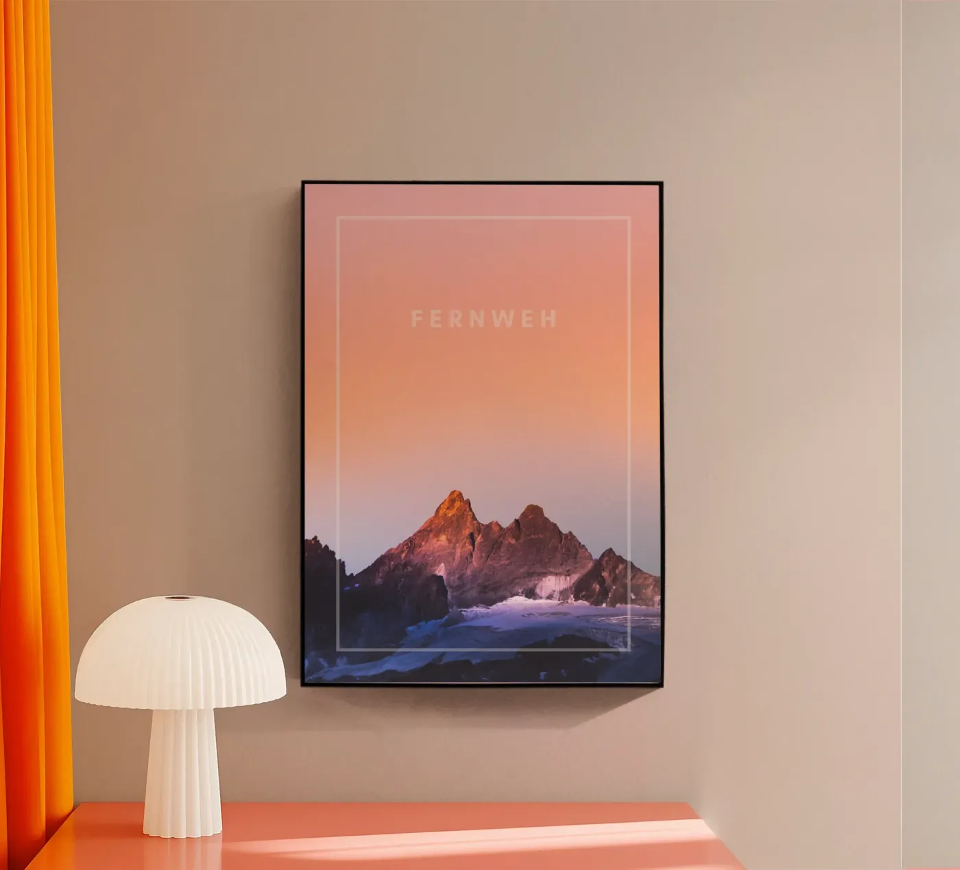 FERNWEH plexiglas de Daily Motivation