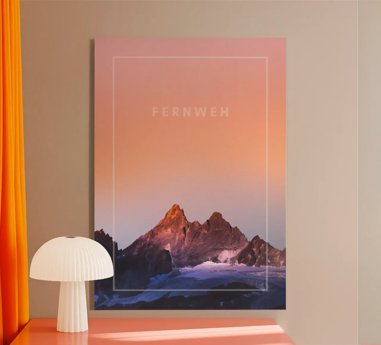 FERNWEH Acryl-Glas von Daily Motivation