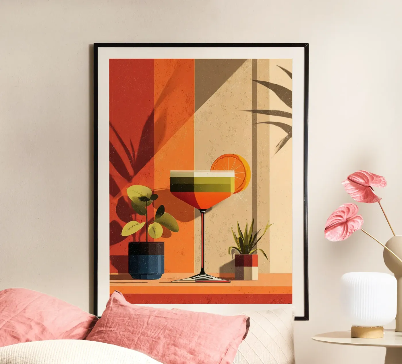 Geometric Aperitif poster da michi