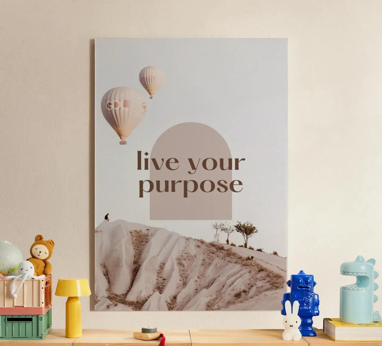 LIVE YOUR PURPOSE plexiglass da Daily Motivation