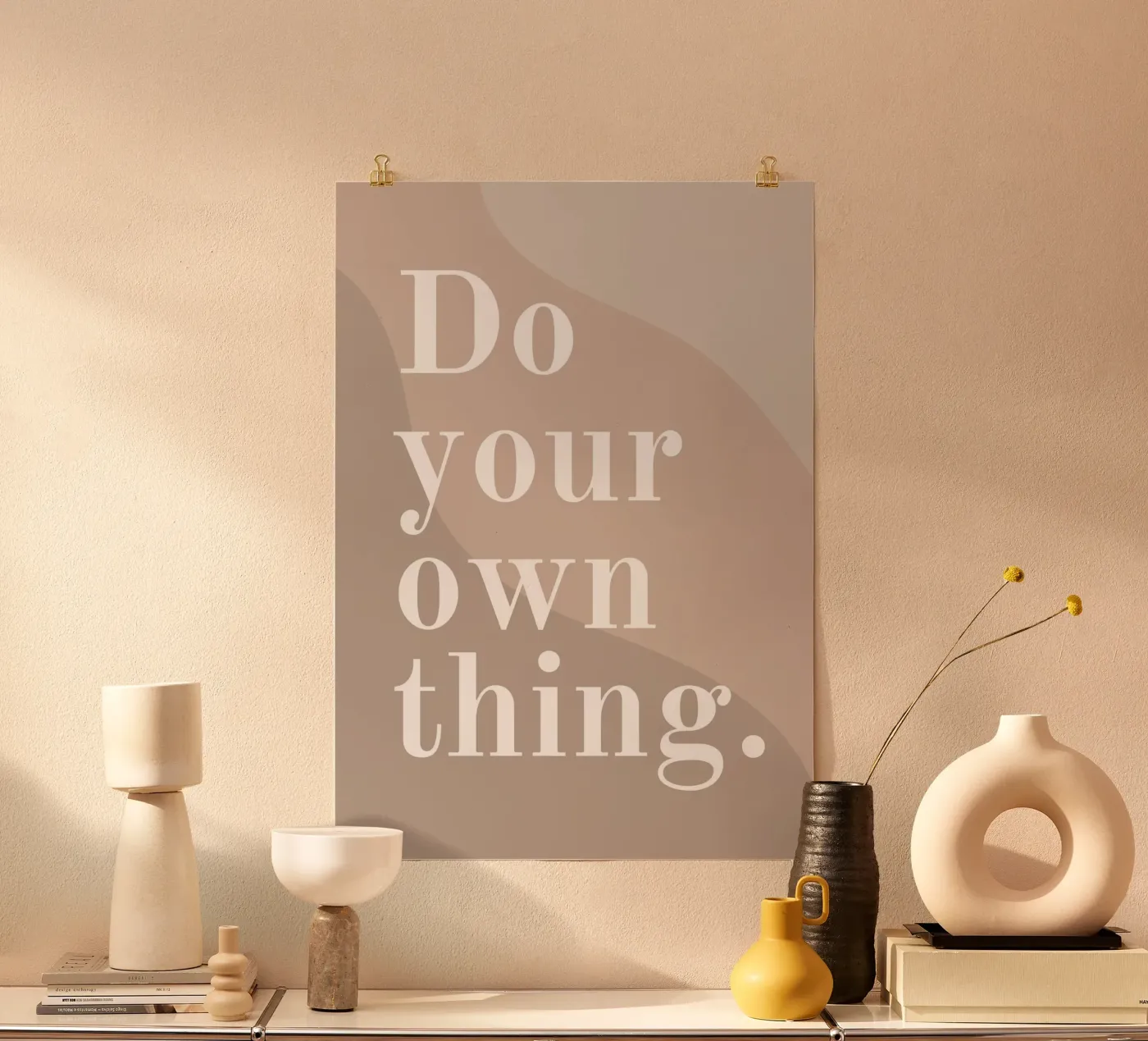 DO YOUR OWN THING poster van Daily Motivation