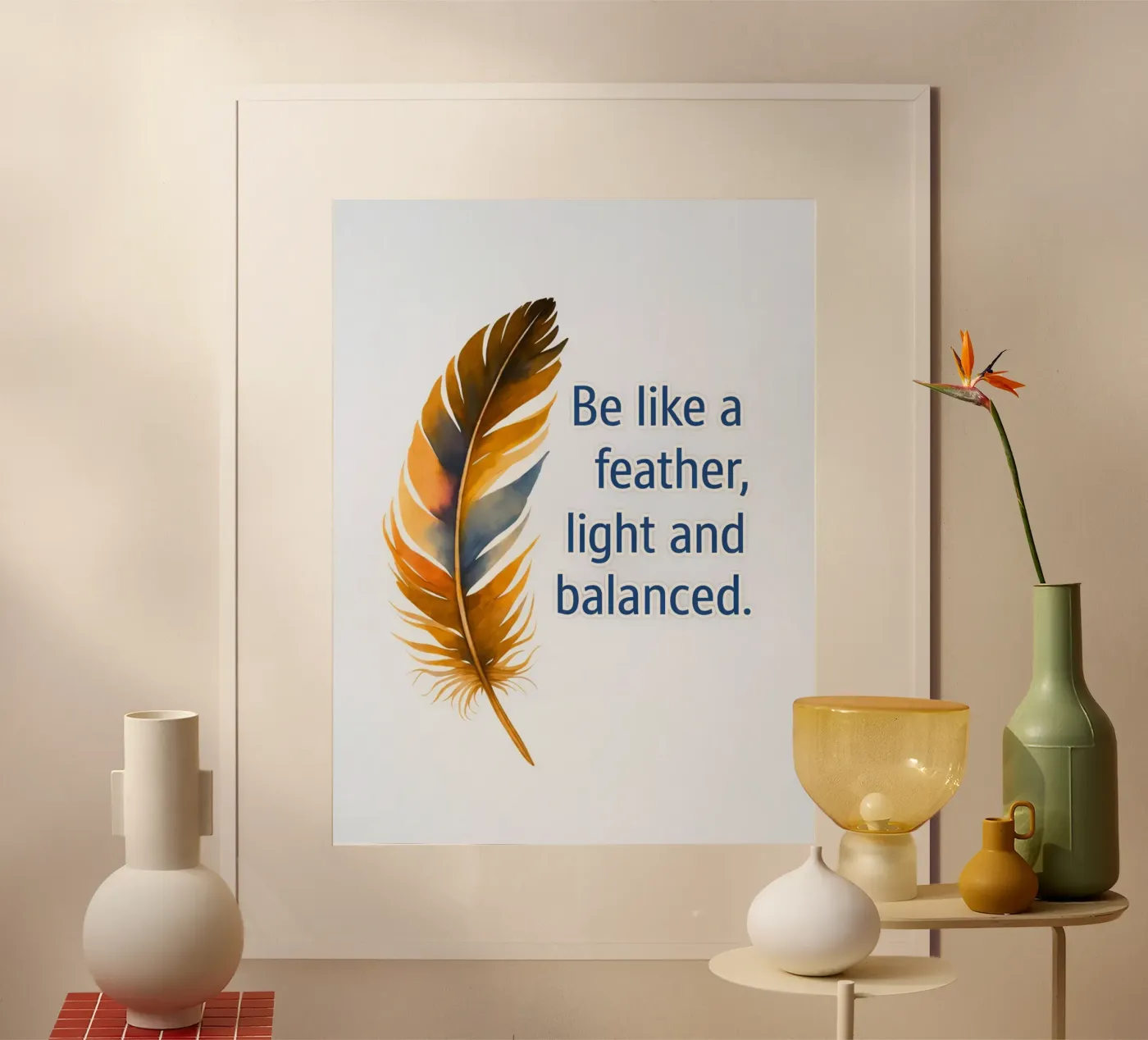 be like feather poster by boeboe