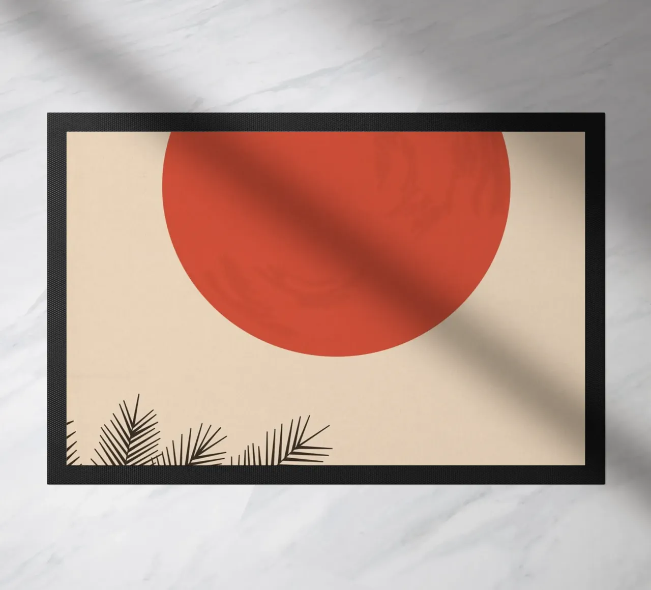 Rustige stemming deurmat van zeriayam