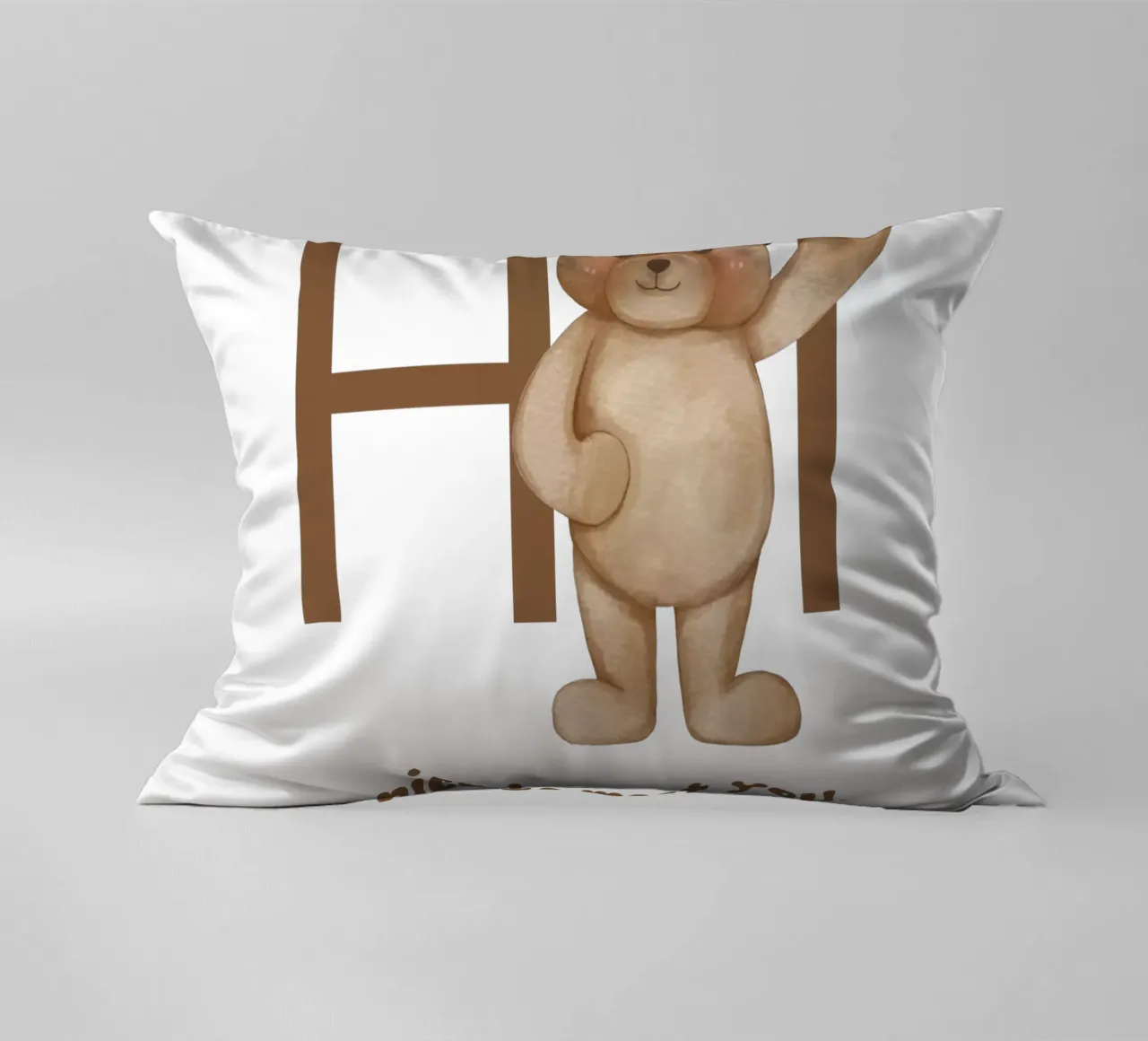 Abbracci dell'orso cuscino da DesignArt