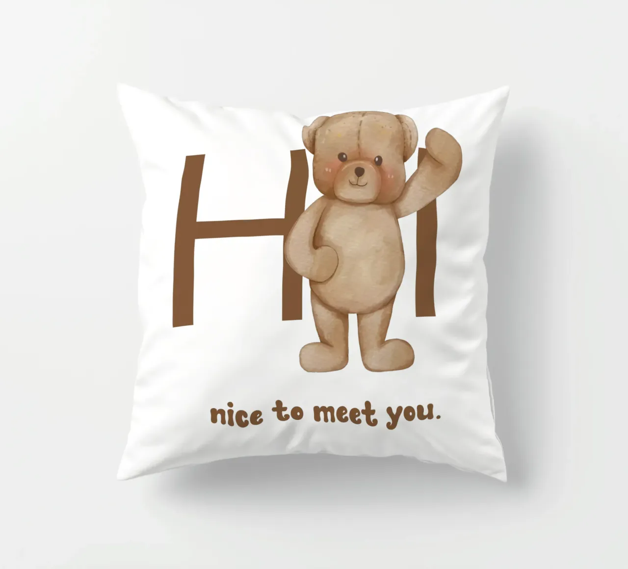 Abbracci dell'orso cuscino da DesignArt