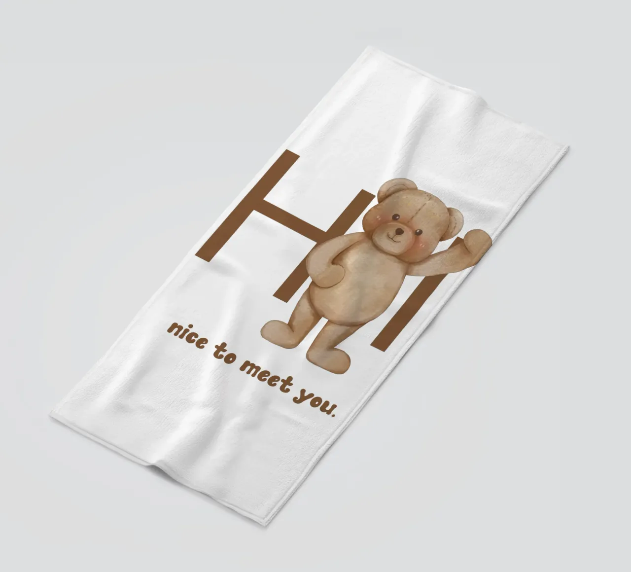 Abbracci dell'orso telo mare da DesignArt