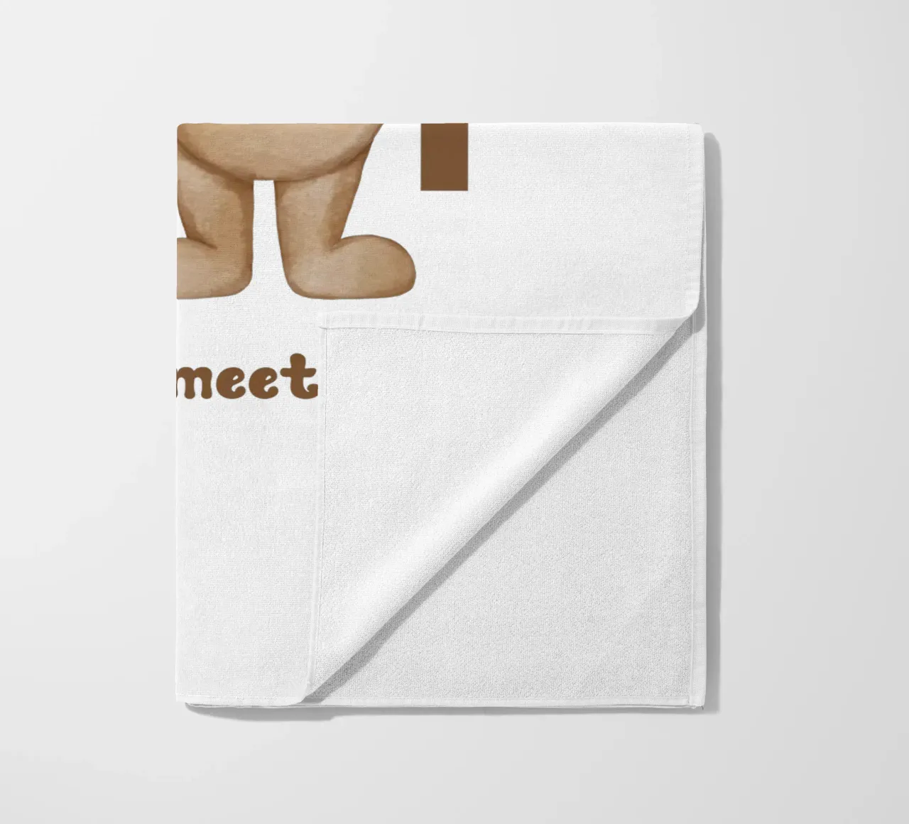 Abbracci dell'orso telo mare da DesignArt