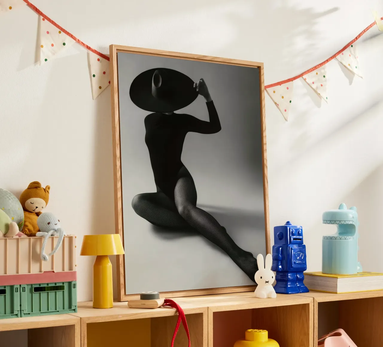 Donna audace plexiglass da memory in photograph