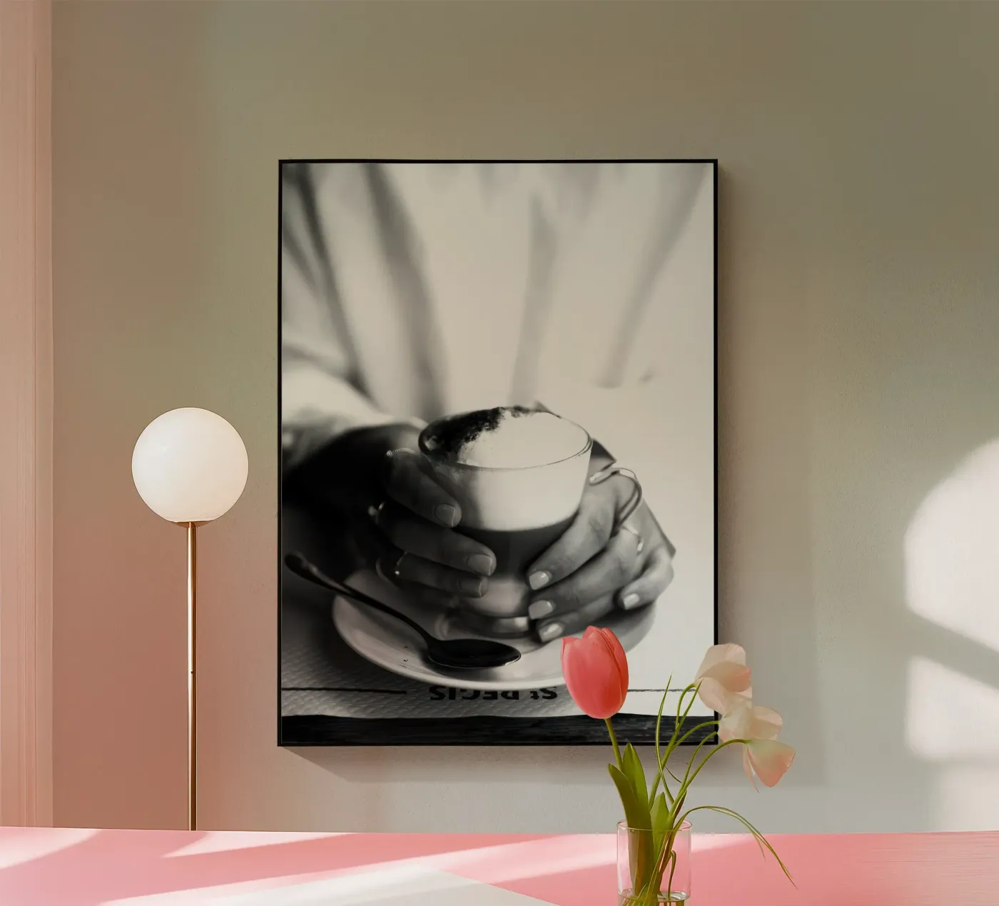 Café St. Regis plexiglas de memory in photograph